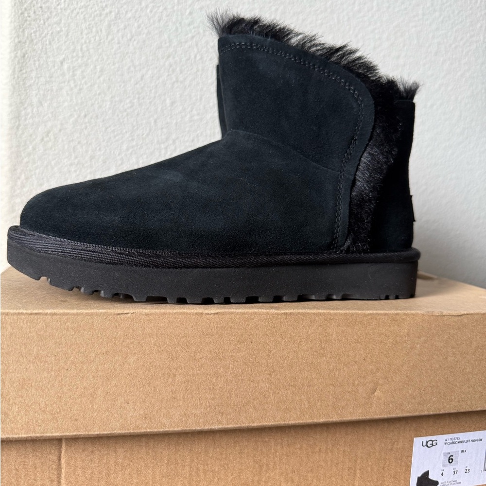 UGG Women's Black Suede Winter Boots